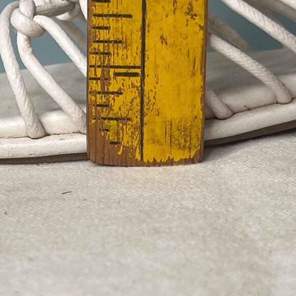 Seychelles-Lulus Size 9 White Leather Knotted Strap Slip-On Sandals Comfort - Picture 14 of 16